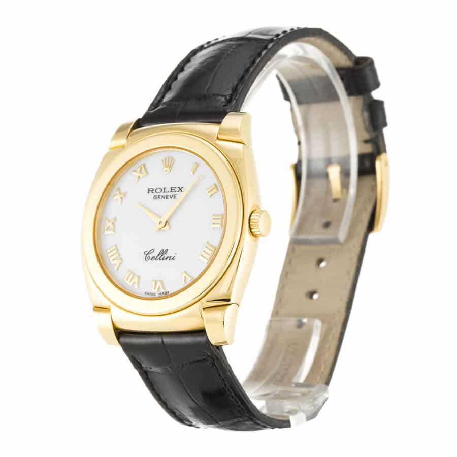 Rolex-Cellini-Yellow-Gold-White-Replica-Left